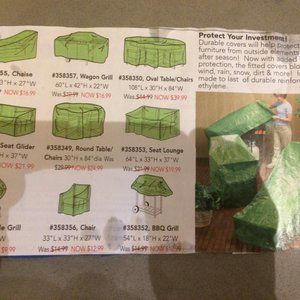 xcellent cond brick colored sunbrella fabric cover